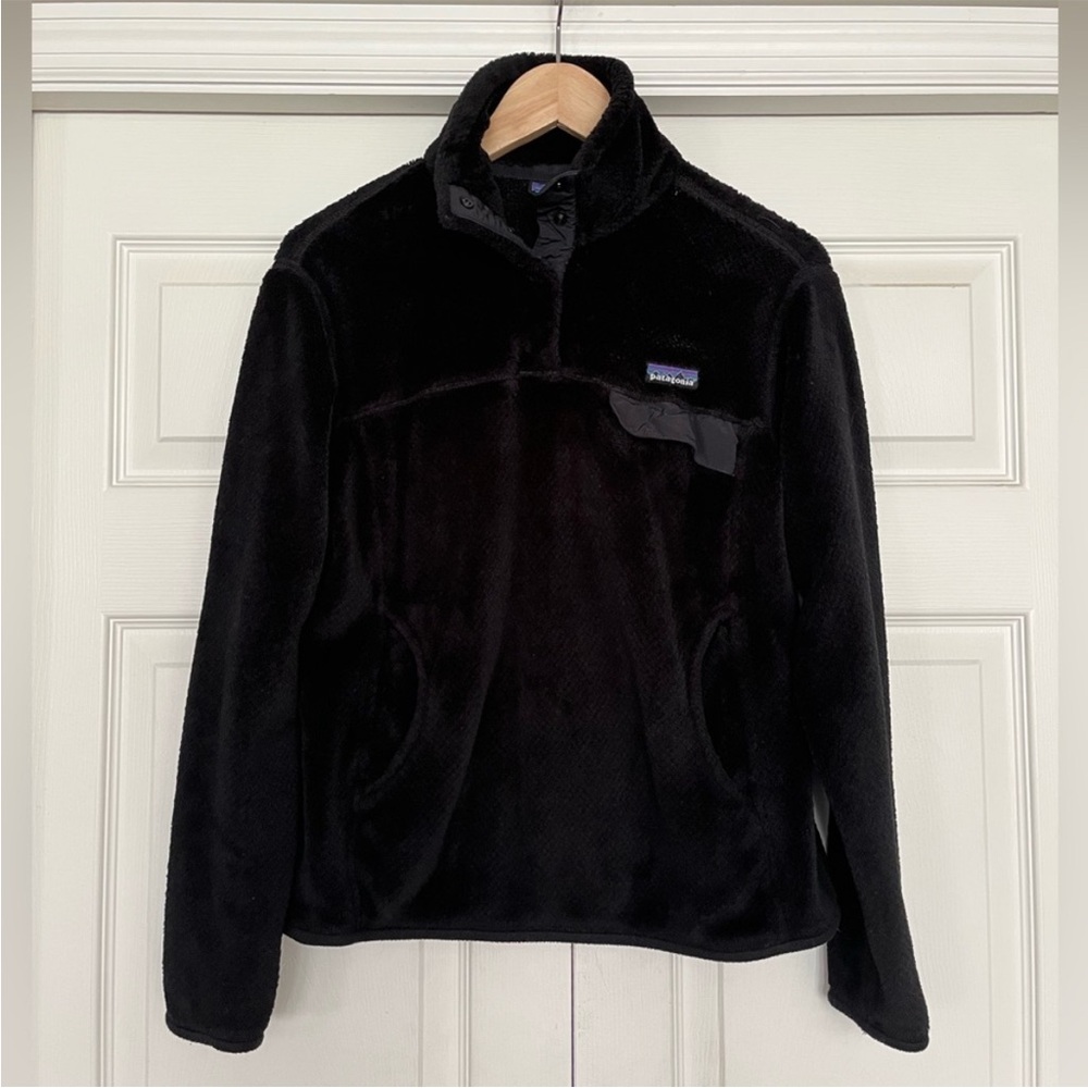 {Patagonia} Re-Tool Snap-T® Fleece Pullover in Black - Women's Medium